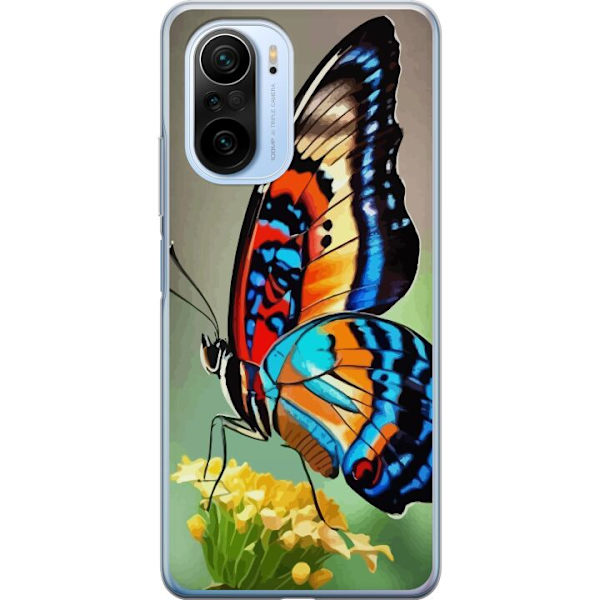 Xiaomi Mi 11i Gennemsigtig cover Sommerfugl Natur Sommer Motiv Vinger Farverig Design Populær Dekoration Grafisk Eksotisk Tema