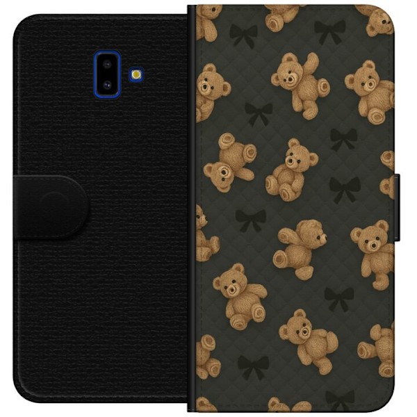Samsung Galaxy J6+ Tegnebogsetui Teddy Knus