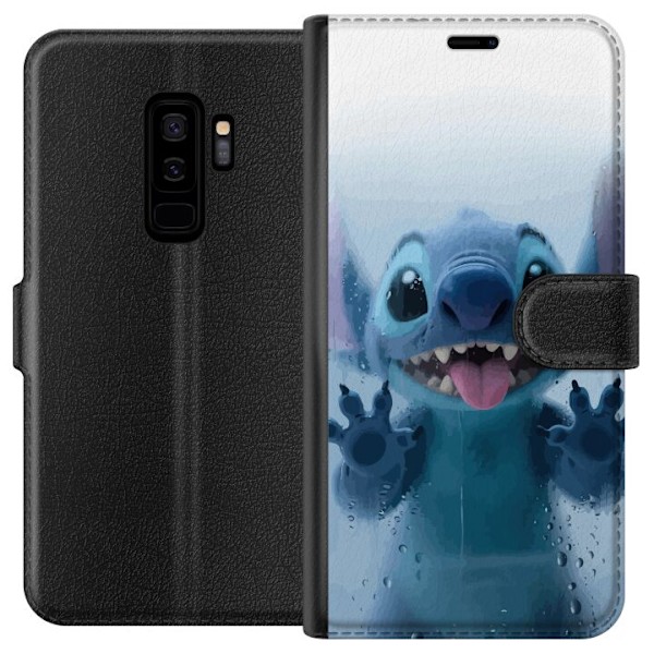 Samsung Galaxy S9+ Plånboksfodral Stitch Window View – Stitch vid ett fönster i söt stil
