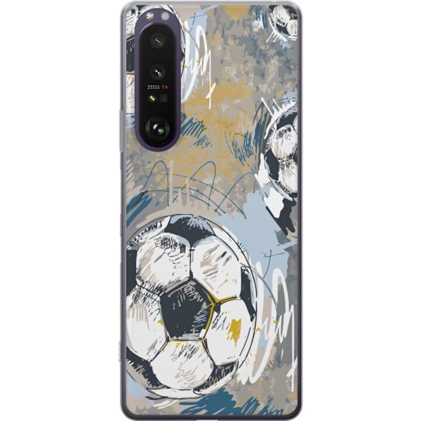 Sony Xperia 1 III Gennemsigtig cover Fodbold