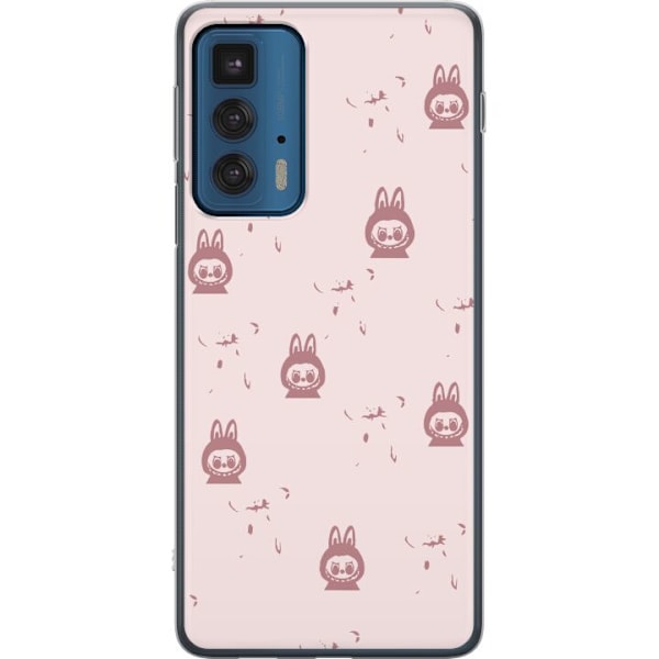 Motorola Edge 20 Pro Läpinäkyvä kuori Labubu Neon Pop - Neo