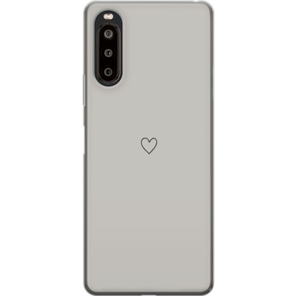 Sony Xperia 10 II Läpinäkyvä kuori Sydän