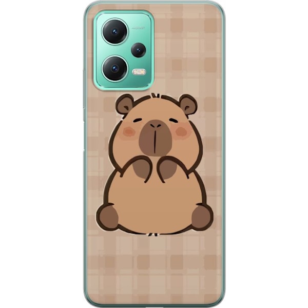 Xiaomi Redmi Note 12 Läpinäkyvä kuori Mobilskal kawaii capybara flera figurer japansk stil
