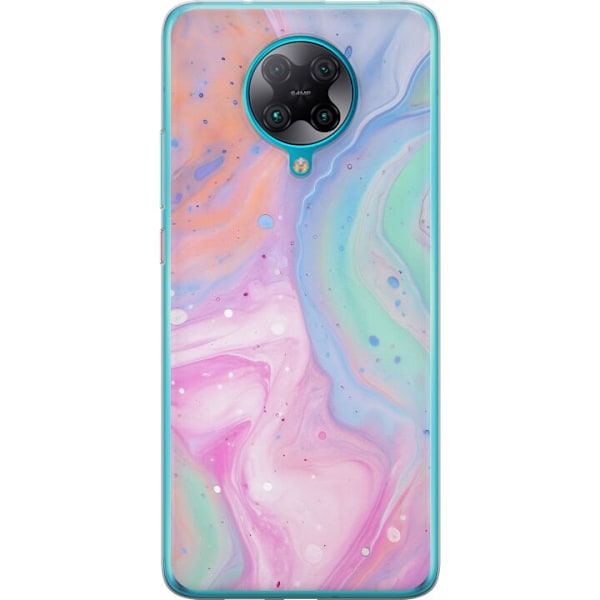 Xiaomi Poco F2 Pro Gennemsigtig cover Pastelmarmor