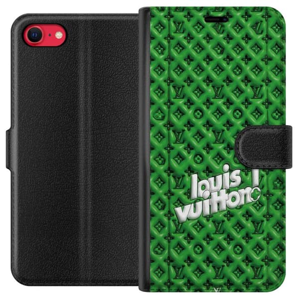 Yhteensopiva Lompakkokotelo Apple iPhone 8 Innoitettu vihreä monogrammi logolla vihreä