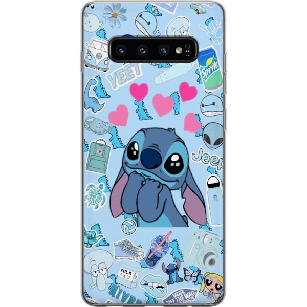 Samsung Galaxy S10 Läpinäkyvä kuori Stitch