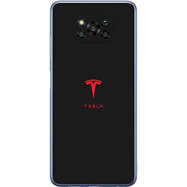 Xiaomi Poco X3 Pro Gennemsigtig cover Tesla