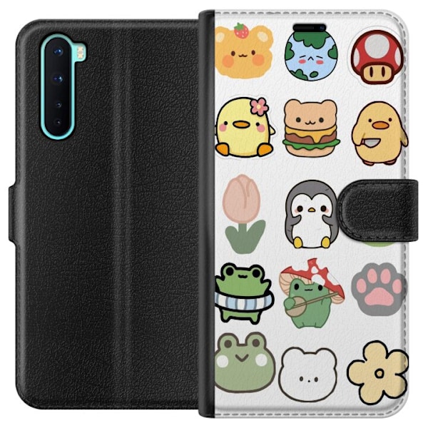 OnePlus Nord Tegnebogsetui Kawaii Friends