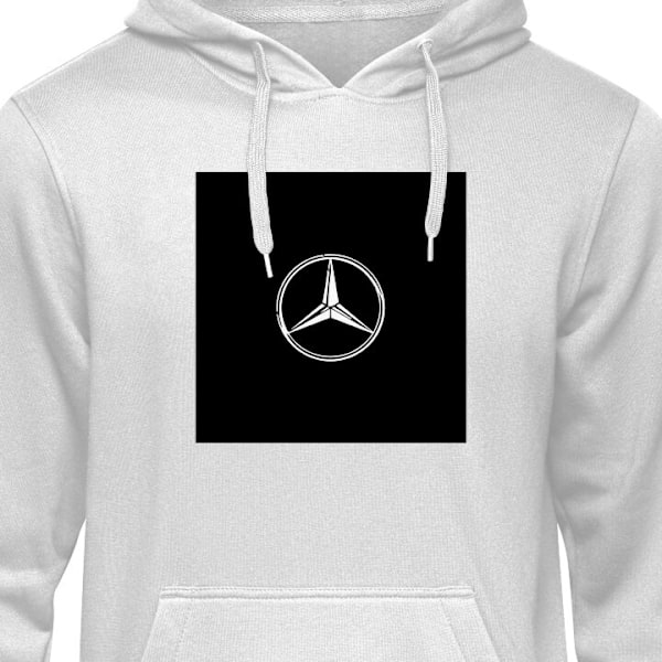 Hoodie för Vuxen | Bekväm Huvtröja Mercedes-Benz grå L