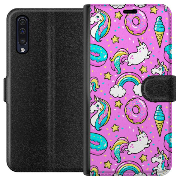 Samsung Galaxy A50 Lompakkokotelo Unikotit