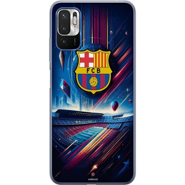 Xiaomi Redmi Note 10 5G Gennemsigtig cover FC Barcelona