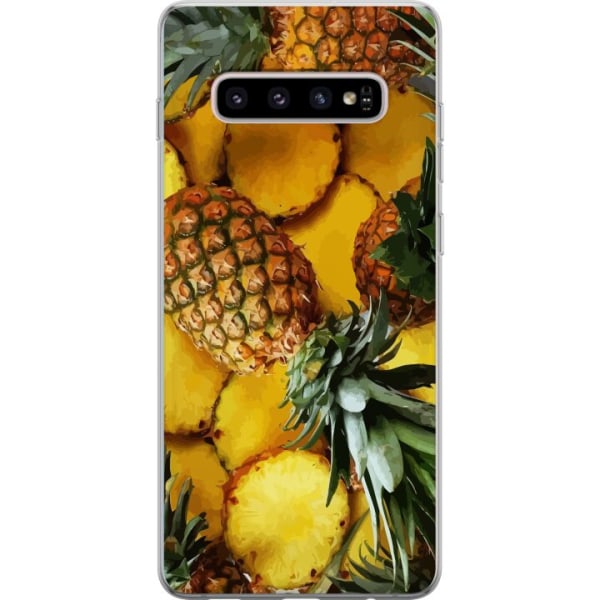 Samsung Galaxy S10+ Gjennomsiktig deksel Tropisk Frukt