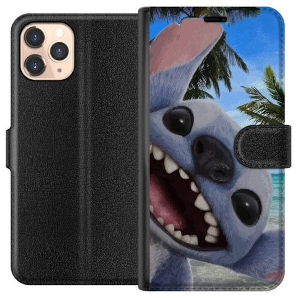 Apple iPhone 11 Pro Plånboksfodral Stitch mobilskal med Palmer i söt vänskapsdesign