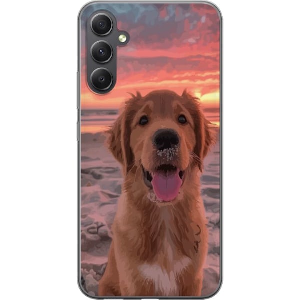 Samsung Galaxy A15 5G Genomskinligt Skal Hund