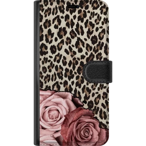 Kompatibelt Plånboksfodral till Samsung Galaxy S9+ Leopardrosor