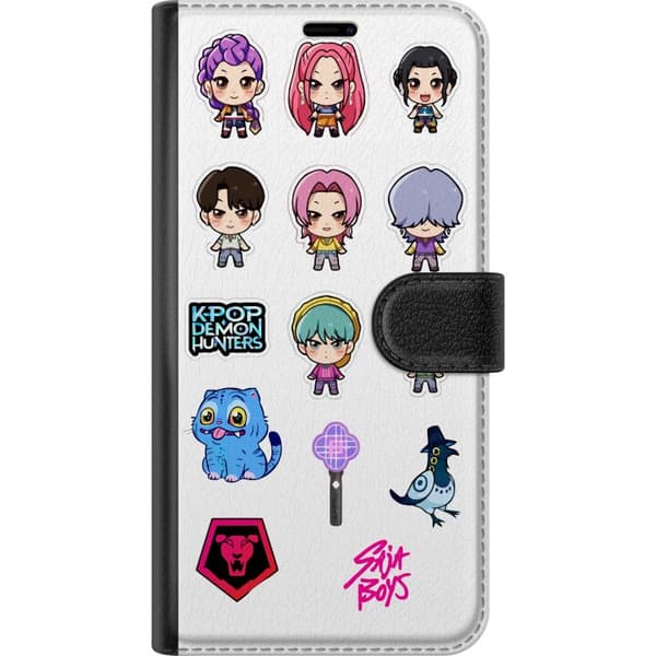Kompatibel Tegnebogsetui til Google Pixel 6a Kpop Demon Hunters Chibi-idolfigurer i sød anime-tegneseriestil