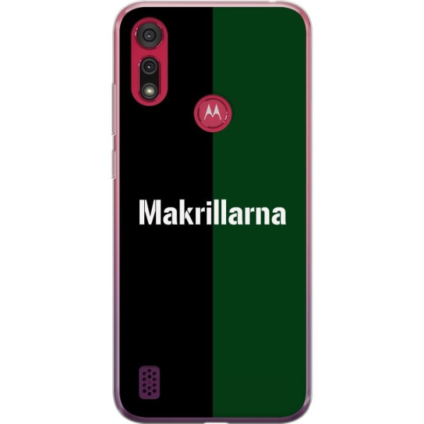 Motorola Moto E6s (2020) Gennemsigtig cover Makrel Fodbold