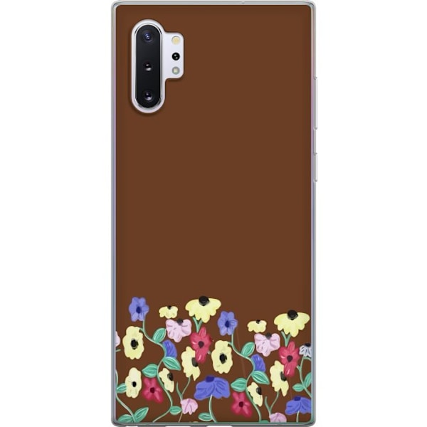 Samsung Galaxy Note10+ Gennemsigtig cover Blomster