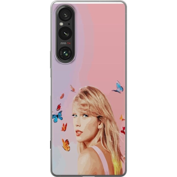 Sony Xperia 1 V Gjennomsiktig deksel Taylor Swift Sommerfugler