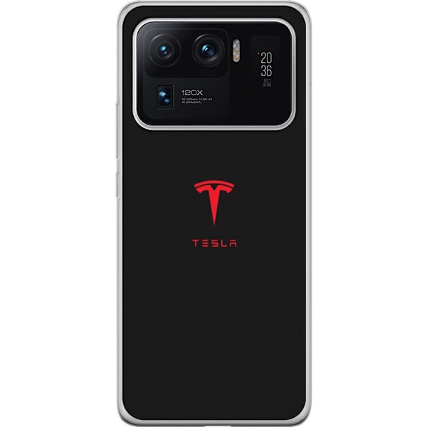 Xiaomi Mi 11 Ultra Gennemsigtig cover Tesla