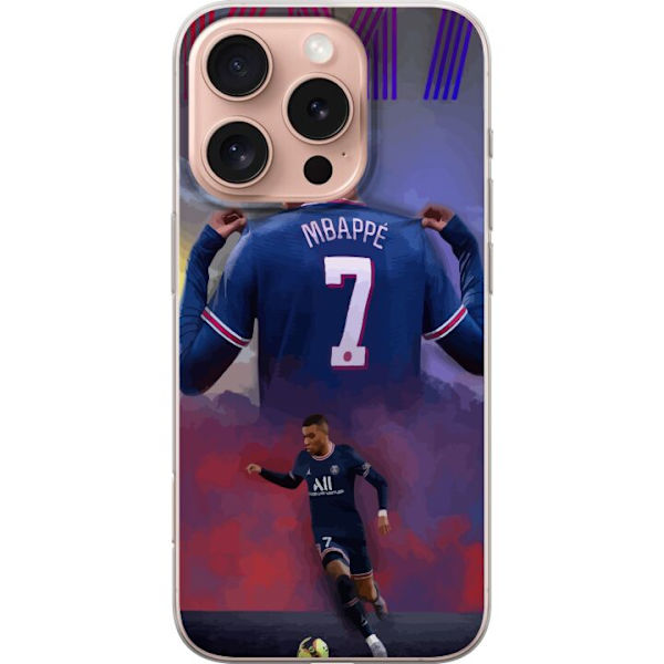 Apple iPhone 16 Pro Läpinäkyvä kuori MAP Jalkapallo Design Graafinen Kuviointi Moderni Urheiluaihe Trendikäs Jalkapallo Suosittu Graafinen Tyyli M