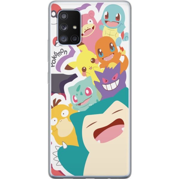 Samsung Galaxy A71 5G Gennemsigtig cover Pokemon