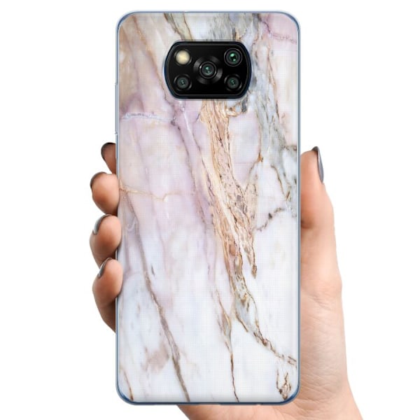 Xiaomi Poco X3 NFC TPU Matkapuhelimen kuori Marmori