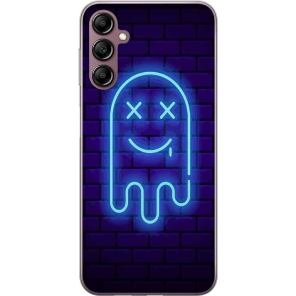 Samsung Galaxy A14 5G Genomskinligt Skal Spöke i neon