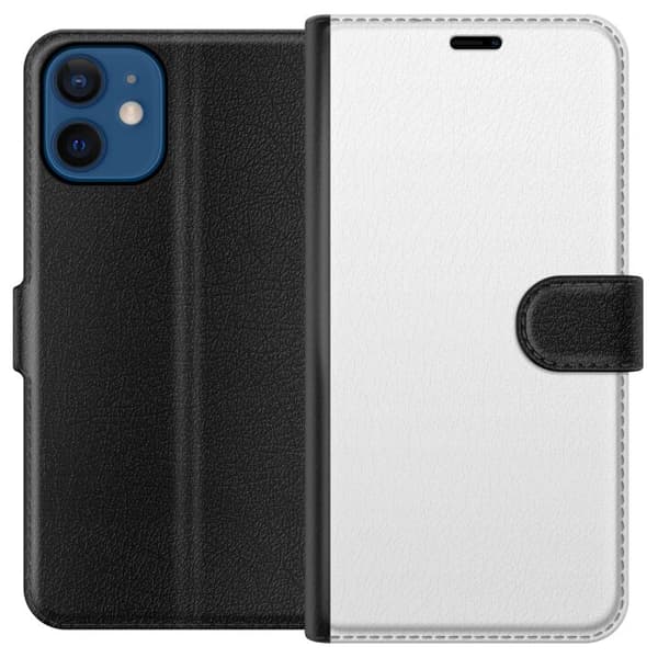 Kompatibel Tegnebogsetui til Apple iPhone 12 mini Hvid