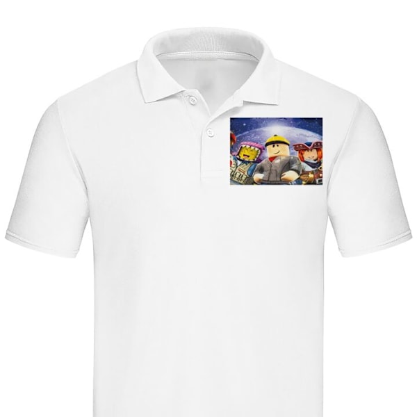 Poloshirt til Voksen | Elegant Poloshirt Roblox Hvid Medium