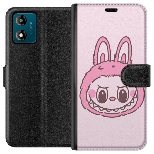 Motorola Moto E13 Lompakkokotelo Labubu Eläinradan Bunny-versio
