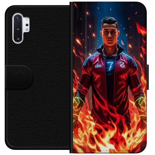 Samsung Galaxy Note10+ Lompakkokotelo Ronaldo Inferno - jalkap