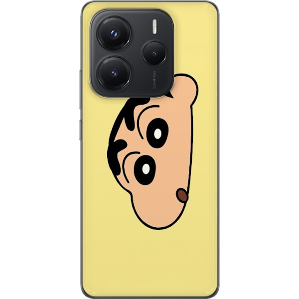 Xiaomi Redmi Note 14 Genomskinligt Skal Peeking Shinchan