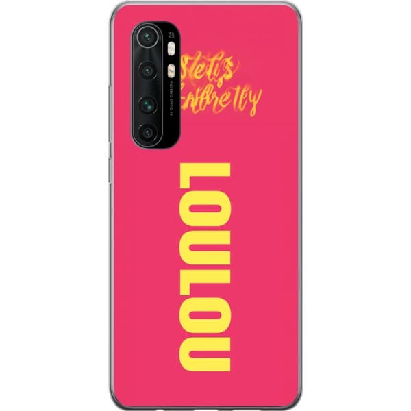 Kompatibelt Mobildeksel til Xiaomi Mi Note 10 Lite LOL LOL text rosa