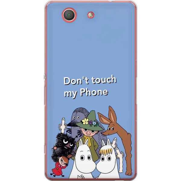 Kompatibelt Mobildeksel til Sony Xperia Z3 Compact Don't Touch My Phone med vänner blå