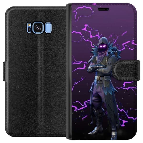 Kompatibelt Plånboksfodral till Samsung Galaxy S8 Raven Fortnite Thunder