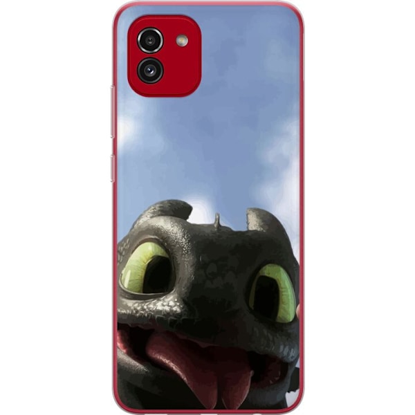 Samsung Galaxy A03 Genomskinligt Skal How to Train Your Dragon (Draktränaren)