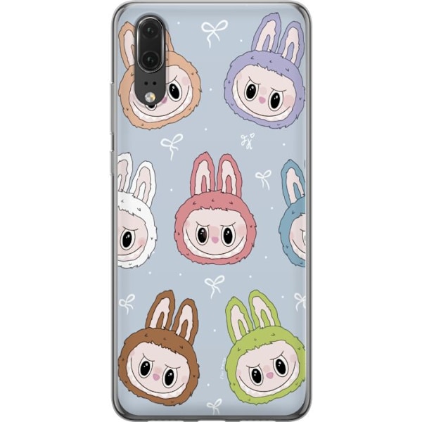 Huawei P20 Läpinäkyvä kuori Tähtikuvioitu hirviöasenne