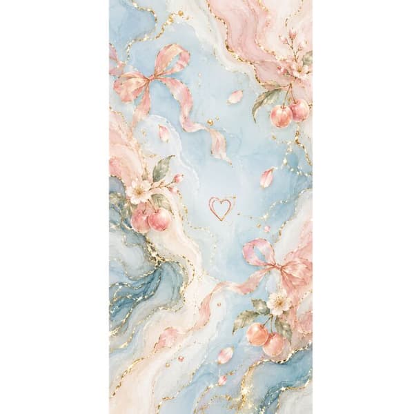 Kompatibel Tegnebogsetui til Apple iPhone 13 Pro Blomstermarmor blå
