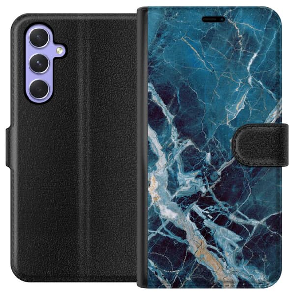 Kompatibelt Plånboksfodral till Samsung Galaxy A54 Marmor