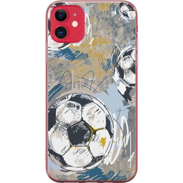 Apple iPhone 11 Gennemsigtig cover Fodbold