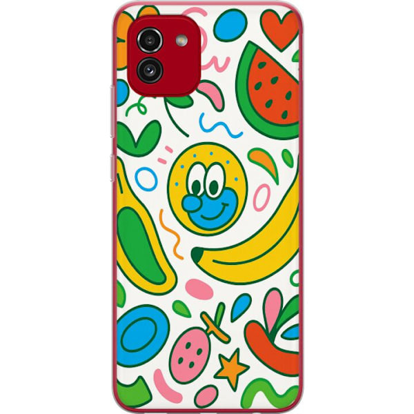 Samsung Galaxy A03 Genomskinligt Skal Butterfly Veil