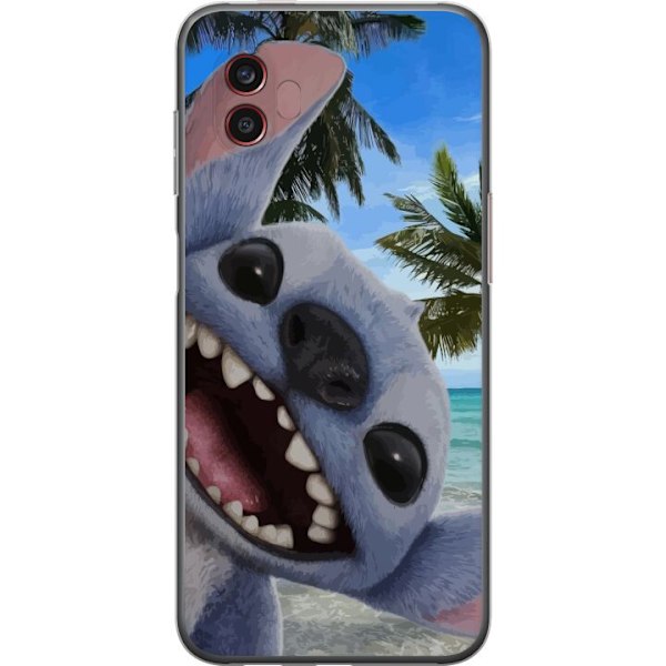 Samsung Galaxy Xcover6 Pro Läpinäkyvä kuori Stitch-matkapuhelinkotelo, jossa on suloiset ystävyysmaalaukset.