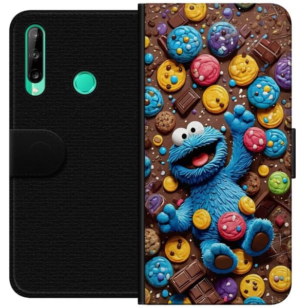 Kompatibel Tegnebogsetui til Huawei P40 lite E Kakmonster bland kakor