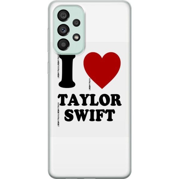 Samsung Galaxy A73 5G Läpinäkyvä kuori Taylor Swift