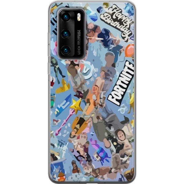 Huawei P40 Läpinäkyvä kuori Fortnite