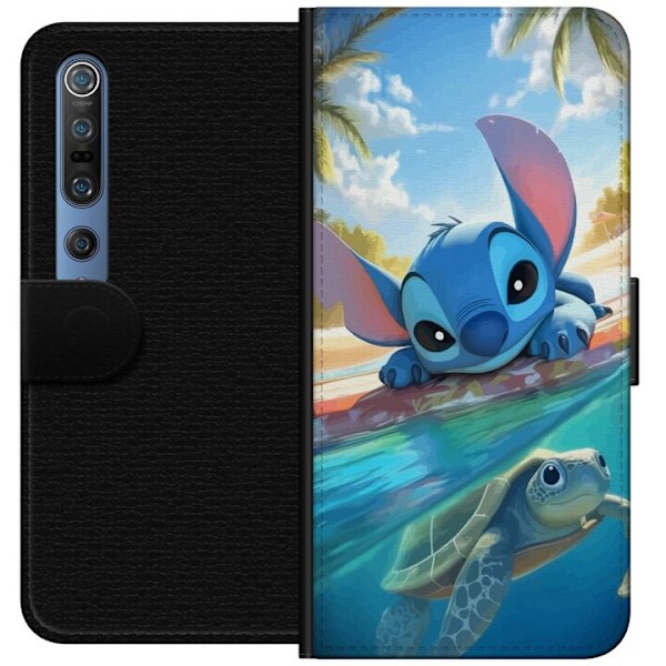 Xiaomi Mi 10 Pro 5G Lompakkokotelo Stitch kilpikonnalla - söp