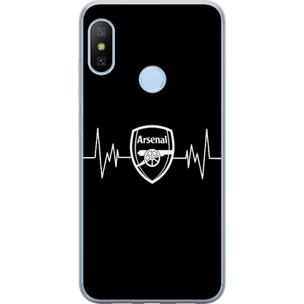 Xiaomi Mi A2 Lite Gennemsigtig cover Arsenal