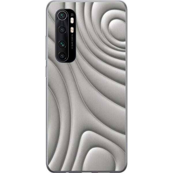 Xiaomi Mi Note 10 Lite Läpinäkyvä kuori Hopea-aallot