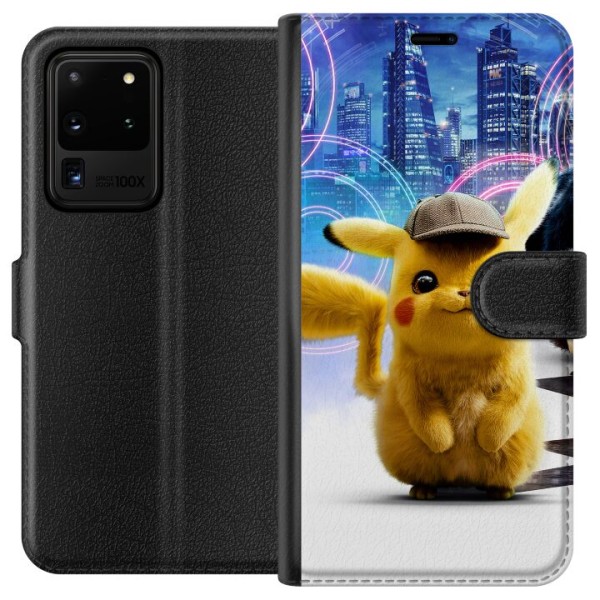 Samsung Galaxy S20 Ultra Lompakkokotelo Detektiivi Pikachu